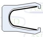 Spring–energized PTFE Seals v-spring